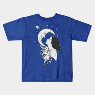 The Woman Under The Moon Kids T-Shirt